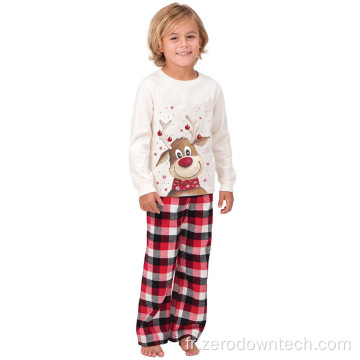Ensembles de pyjama de Noël à la mode pour ensemble de pyjama à rayures